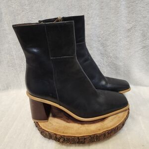 ALOHAS Midnight Black Heeled Boots